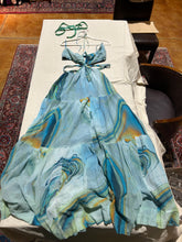 Load image into Gallery viewer, Johnathon Simkhai Blue Fluid Patterned Sundress Size L