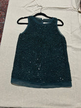 Load image into Gallery viewer, Lela Rose Sequin Green/ Blue Tank Top Size 4