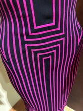 Load image into Gallery viewer, Vintage Alexander McQueen Midi dress black pink Contrast with Mesh Accent US M