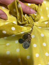 Load image into Gallery viewer, Roberto Cavalli Yellow and White Polka Dot Halter Dress 100% silk Stretch Size US 6/ UK 10/ IT 42