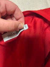 Load image into Gallery viewer, Yves Saint Laurent Cherry Red Boat Neck Sheath Dress Size IT 42/ US 6/ Eu 38