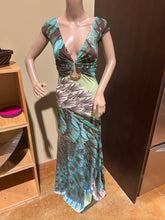 Load image into Gallery viewer, Roberto Cavalli Peacock Maxi Summer Dress Size IT 42/ US 6/ Eu 38