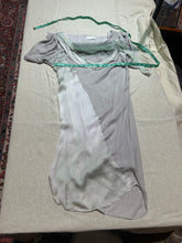 Load image into Gallery viewer, Nina Ricci Knee Length 100% silk Draped Grey Dress Size IT 42/ US 6/ Eu 38 (Copy)