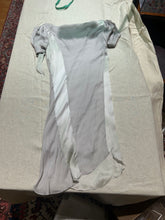Load image into Gallery viewer, Nina Ricci Knee Length 100% silk Draped Grey Dress Size IT 42/ US 6/ Eu 38 (Copy)
