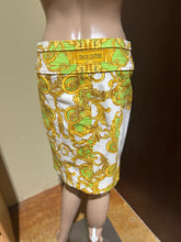 Load image into Gallery viewer, Vintage Y2K Versace Knee Length Skirt with Silver Hardware IT 42/ US 6
