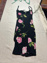 Load image into Gallery viewer, Dolce & Gabbana Floral Black 100% silk crepe Corset Dress Size US 6/ IT 42/ EU 38/ UK 10