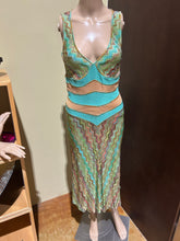 Load image into Gallery viewer, Missoni Maxi Blue Knitted Dress Size US 6/ IT 42/ EU 38/ UK 10