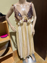 Load image into Gallery viewer, Louis Vuitton Runway Vintage Nude Sequin Maxi Dress US 6/ IT 42/ EU 38/ UK 10