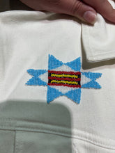Load image into Gallery viewer, Ralph Lauren White Denim Jacket with Beading Detail Western Style Size L