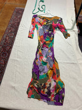 Load image into Gallery viewer, Etro Milano Asymmetrical Multicolor Bodycon Midi Dress Size US 6/ IT 42