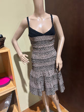 Load image into Gallery viewer, Herve Leger Cheetah Print With Cross Back Straps Knee Length Dress Size M