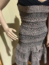 Load image into Gallery viewer, Herve Leger Cheetah Print With Cross Back Straps Knee Length Dress Size M