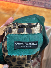 Load image into Gallery viewer, Dolce and Gabbana 2000s Deep Green Leather Jacket US 8/ IT 44/ UK 12