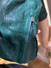 Load image into Gallery viewer, Dolce and Gabbana 2000s Deep Green Leather Jacket US 8/ IT 44/ UK 12
