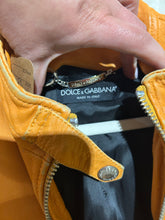 Load image into Gallery viewer, Dolce and Gabbana 2000s Orange Leather Jacket US 6/ IT 42/ UK 10