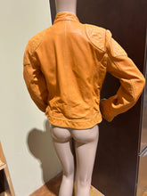 Load image into Gallery viewer, Dolce and Gabbana 2000s Orange Leather Jacket US 6/ IT 42/ UK 10