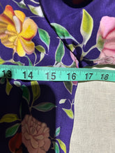 Load image into Gallery viewer, Mary Katranzou 100% Silk Purple Floral Patterned Sheath Dress Size US 10/ IT 46/ UK 14