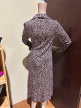 Load image into Gallery viewer, Diane Von Furstenberg 100% Silk Rose Patterned Brown Dress Size US L