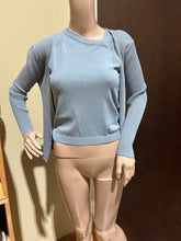 Load image into Gallery viewer, Armani Exchange Asymmetrical Steel Blue Knit Set Size IT 42/ US 6