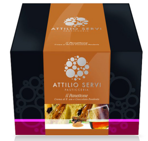 Attilio Servi - Panettone Rum E Cioccolato - 1000g