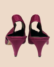 Load image into Gallery viewer, Maraolo Dark Fuchsia  Kitten Heels
