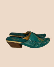 Load image into Gallery viewer, RARE Miz Mooz Turquoise Clogs Size 37
