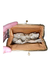 Load image into Gallery viewer, Antique Jacquard Coin Purse/ Evening Bag
