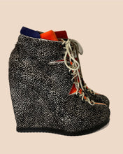 Load image into Gallery viewer, Pierre Hardy Dot Hide Skin Wedge Boots Size 37
