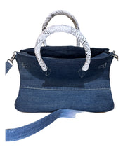 Load image into Gallery viewer, Denim Birkin with White Handles
