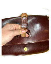 Load image into Gallery viewer, Trussardi Burgundy Leather Saddle Bag
