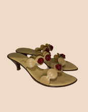 Load image into Gallery viewer, De Mario Capri Red Gem Sandals Size 39
