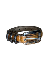 Load image into Gallery viewer, Brighton Made in the USA Brown Crocodile Belt Length 32 Inches
