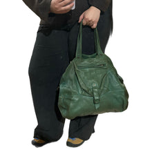 Load image into Gallery viewer, 2010s Jerome Dreyfus BILLY Dark Green Boho Slouchy Bag
