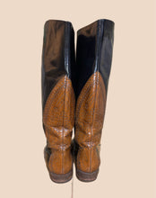 Load image into Gallery viewer, Davids Brown and Black Riding Boots Size 37
