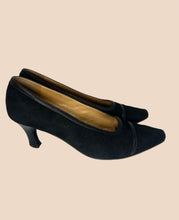 Load image into Gallery viewer, Casadei Black Suede Pumps Size 39
