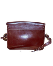 Load image into Gallery viewer, Trussardi Burgundy Leather Saddle Bag
