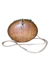 Load image into Gallery viewer, Wooden Oval Mini Shoulder Bag
