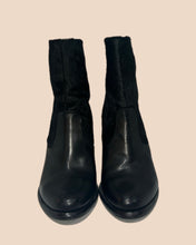 Load image into Gallery viewer, All Saints Black Hide and Leather Booties Size 37
