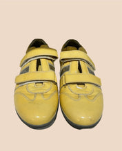 Load image into Gallery viewer, RARE: Butter Yellow Prada Velcro Eurocore Sneakers
