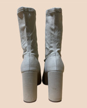 Load image into Gallery viewer, Yeezy Season 7 Cream Canvas Ankle Boot Size 37
