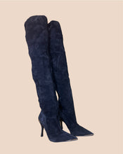 Load image into Gallery viewer, Dolce &amp; Gabbana Over the Knee Suede Stilettos Size 37.5
