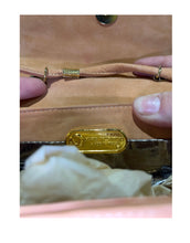 Load image into Gallery viewer, Mario Valentino Peach Suede Shoulder/ Crossbody Micro Bag
