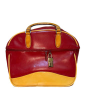 Load image into Gallery viewer, RARE: Vintage Miu Miu Red and Yellow Bowler Bag
