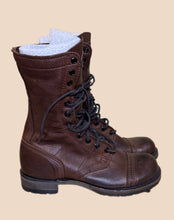 Load image into Gallery viewer, Walk-Over Vintage Brown Combat Boot Size 7
