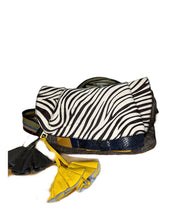 Load image into Gallery viewer, Fun Multi-Flap Patterned Crossbody With Faux Zebra Hide
