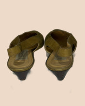Load image into Gallery viewer, Baldinini Olive Green Suede Slingback Heels Size 39
