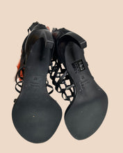 Load image into Gallery viewer, Ann Demeulemeester Black Gladiator Sandal Size 37
