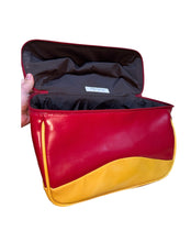 Load image into Gallery viewer, RARE: Vintage Miu Miu Red and Yellow Bowler Bag
