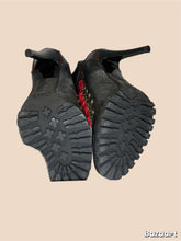 Load image into Gallery viewer, Dolce &amp; Gabbana Red Lace Leather Stilettos Size 37.5
