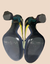 Load image into Gallery viewer, RARE: Vintage Prada Spring Summer 2008 Fairy Collection Heels With Sculpted Heel
